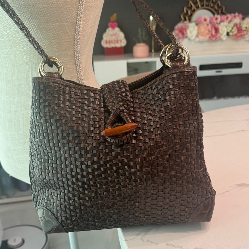 Vintage 70s   MARLO Brown leather Bag